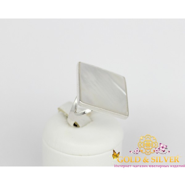 Жіноча каблучка з перламутром "Місячна геометрія" 1379 , Gold &amp Silver Gold & Silver, Украина